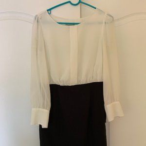 Long-sleeved pencil dress